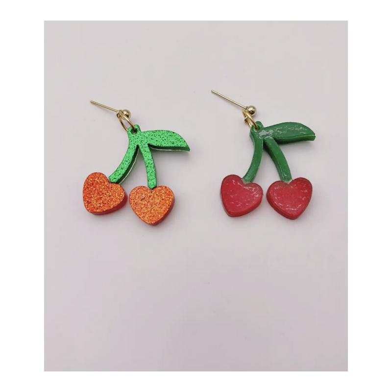 Boucles d'oreilles Cherry Heart