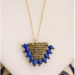Collier Anatolia Talisman deep blue