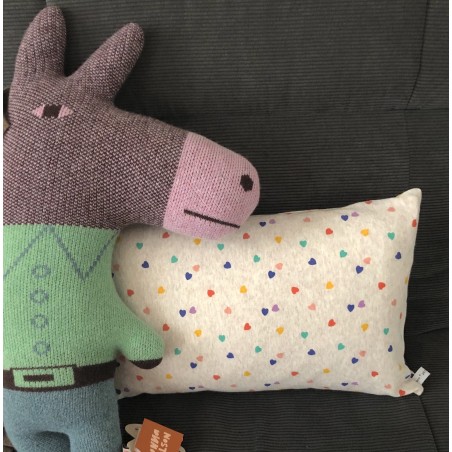 Coussin petits coeurs