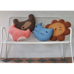 Coussin tête d'ours