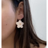 Boucles d'oreilles Pâquerette roses
