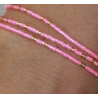 Trio bracelets perles ROSE