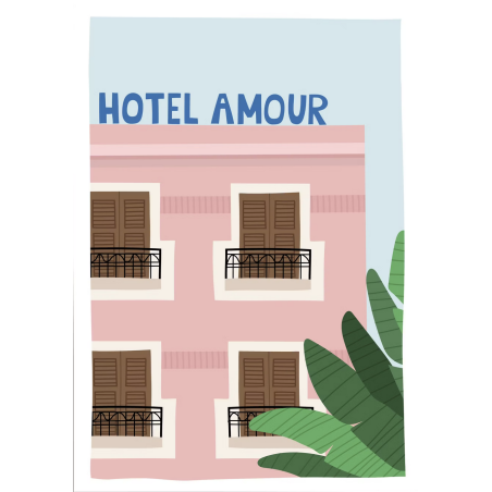 Affiche Hôtel Amour