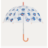 Parapluie fleurs bleues adulte