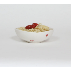 Pasta bowl coeurs rouges