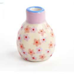 Mini vase fleurs roses et...